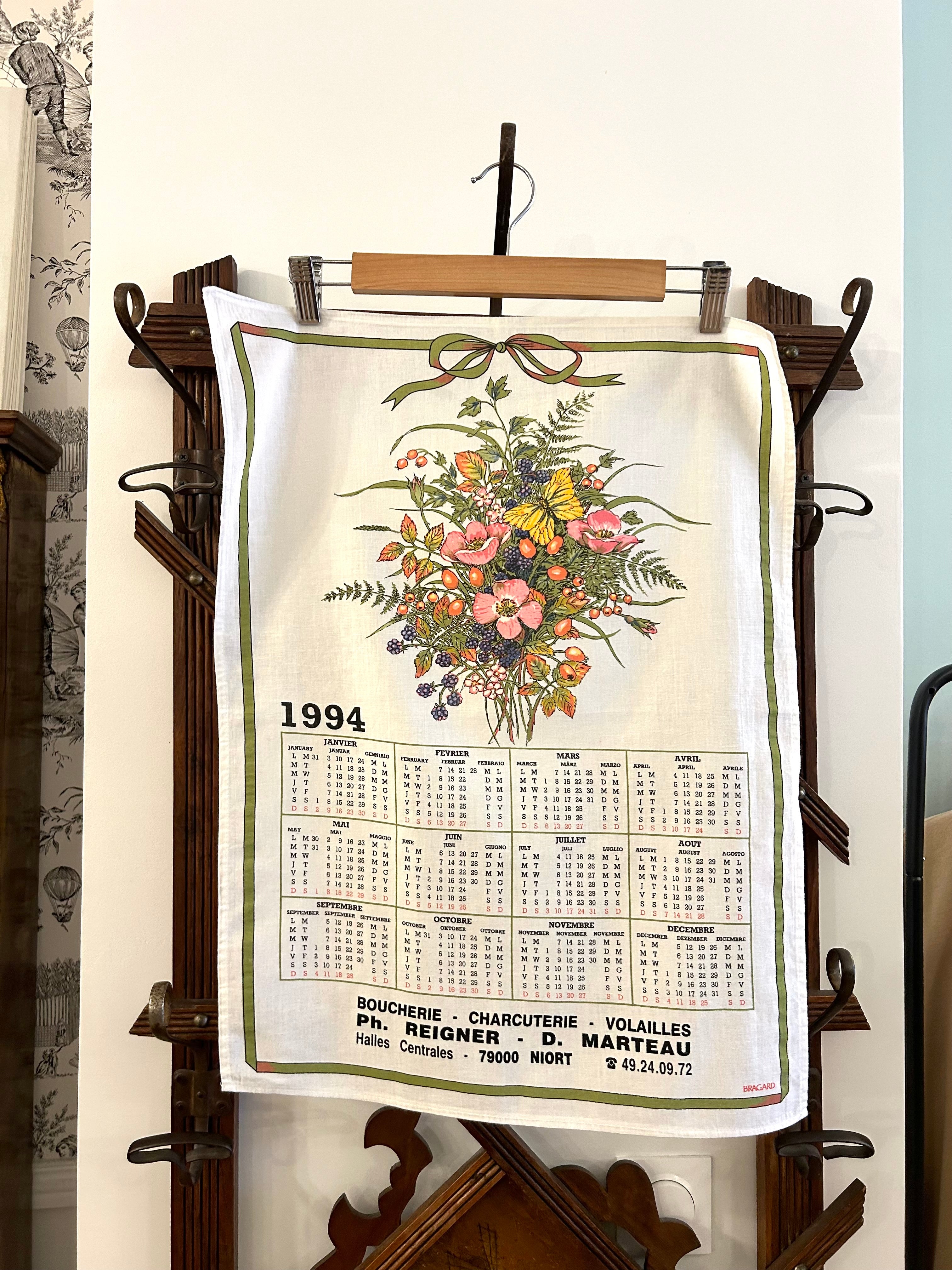 Polo « Bouquet papillon » Calendrier 1994 - N°0177