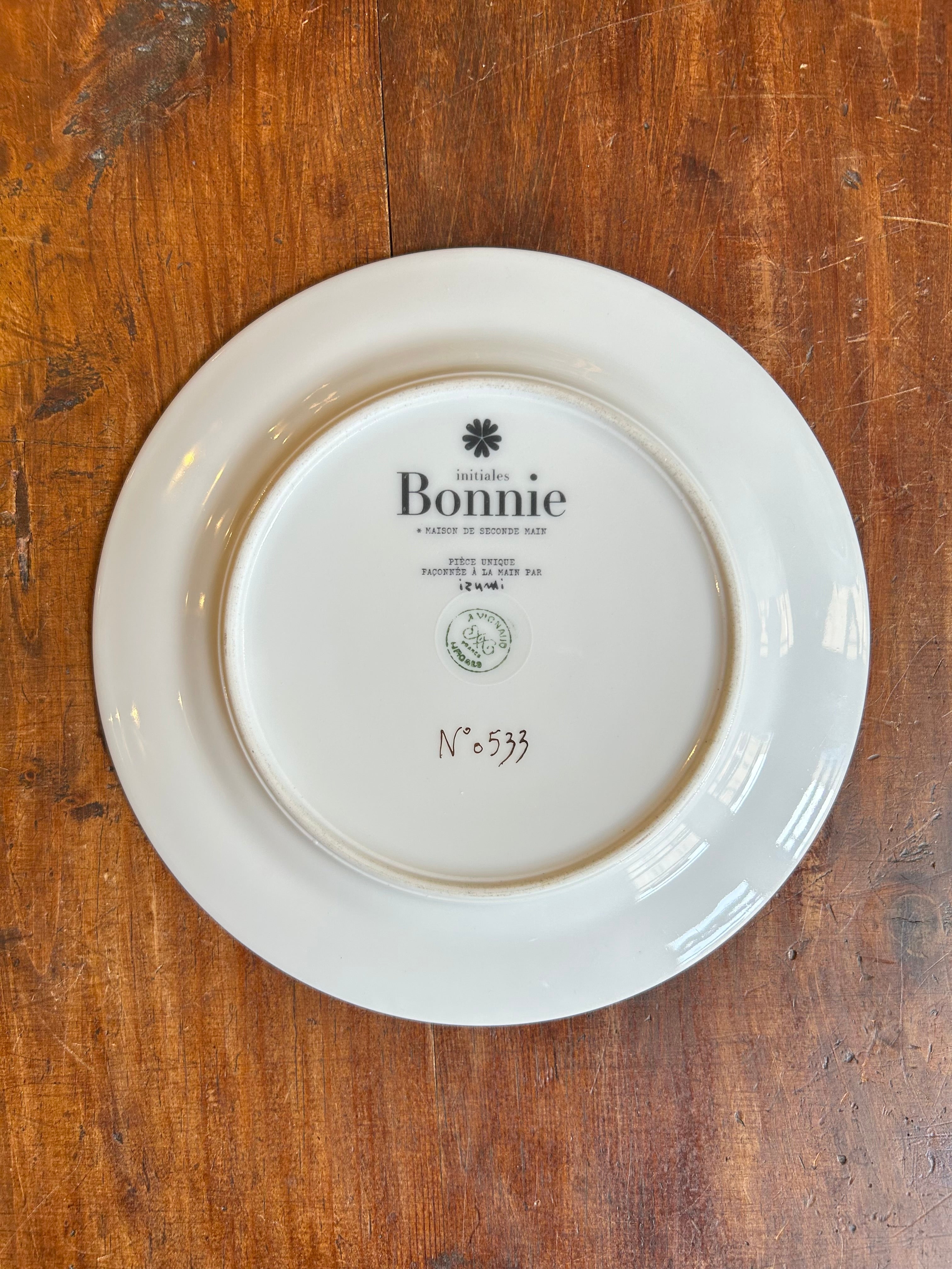 Petite assiette « Unique » N°0533
