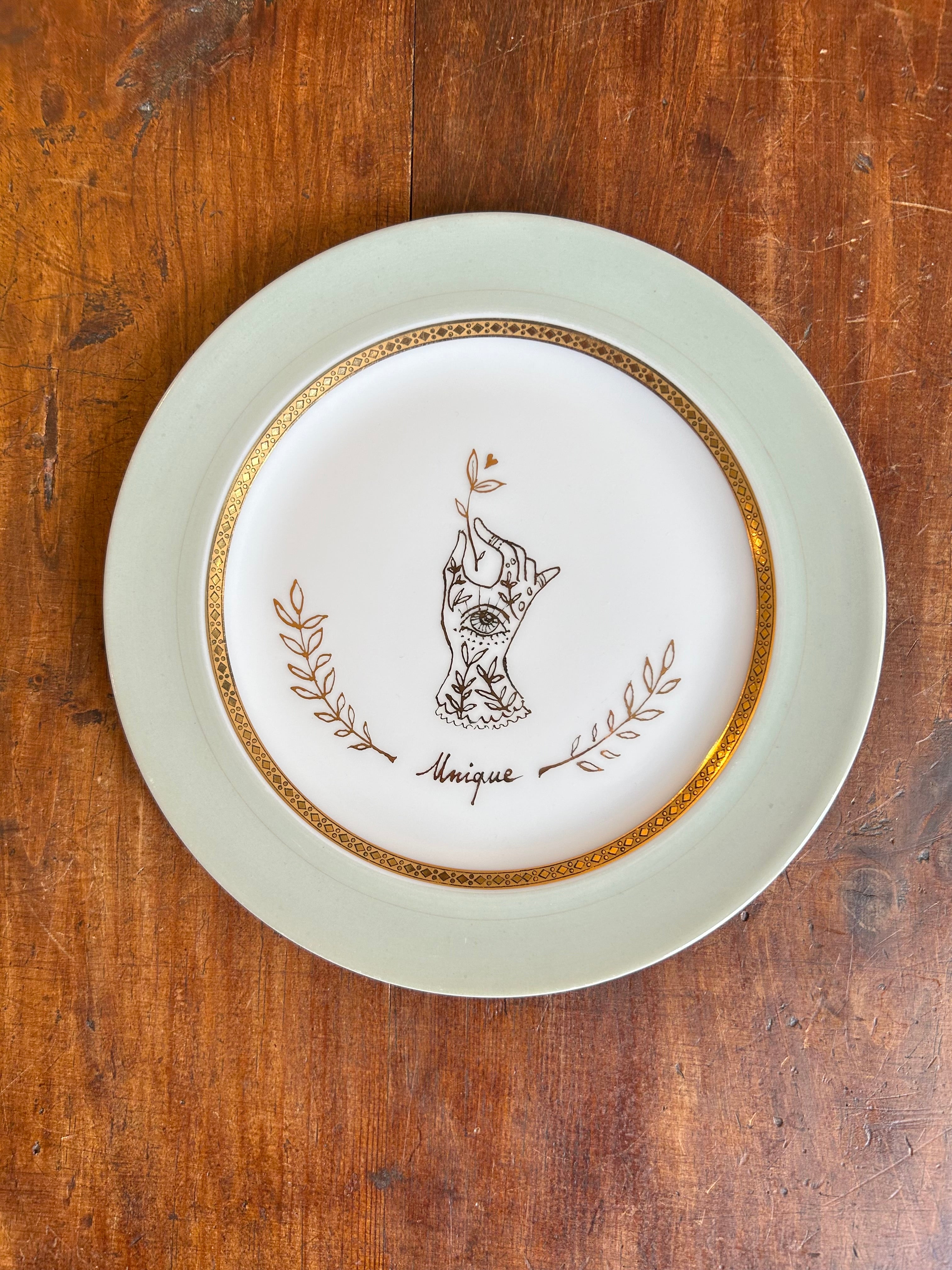 Petite assiette « Unique » N°0533