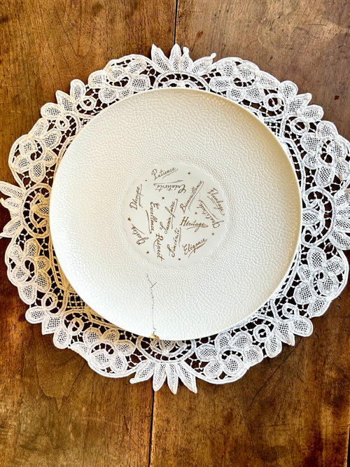 Assiette plate du restaurant La Tour d’Argent - N°0501
