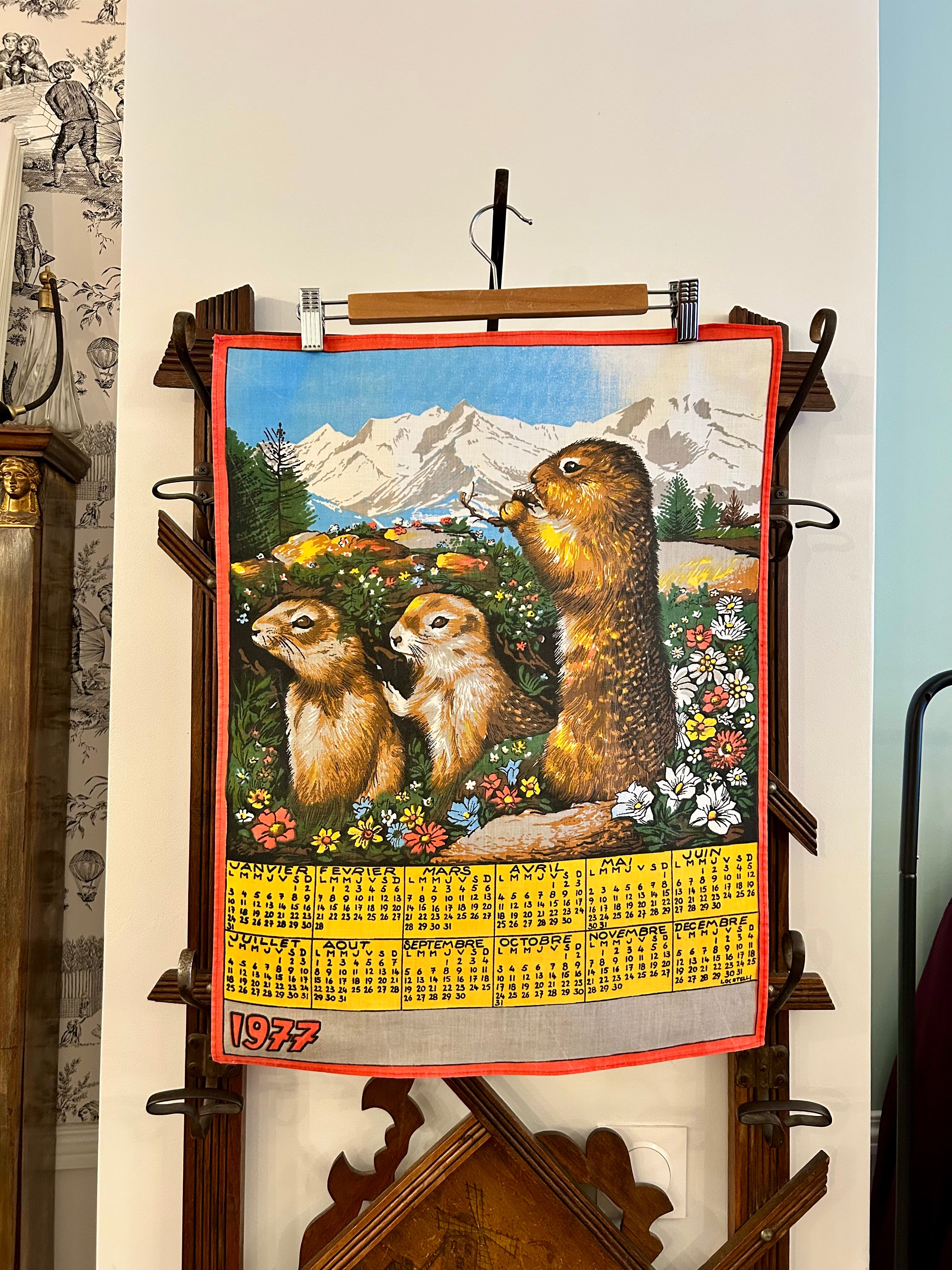 T-shirt « Les marmottes » Calendrier 1977 - Précommande