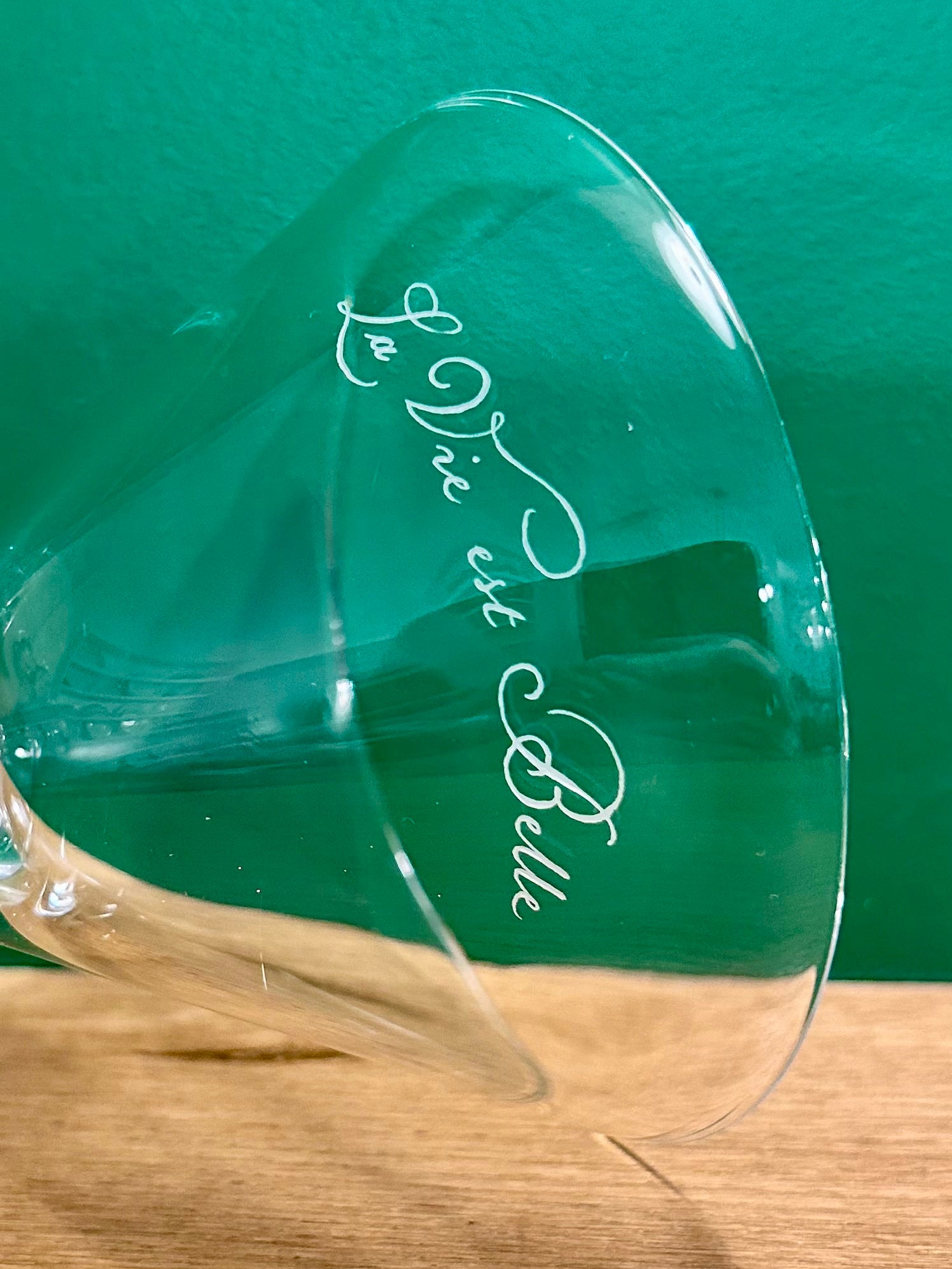 Duo verres cocktail « La vie est Belle » N°0007