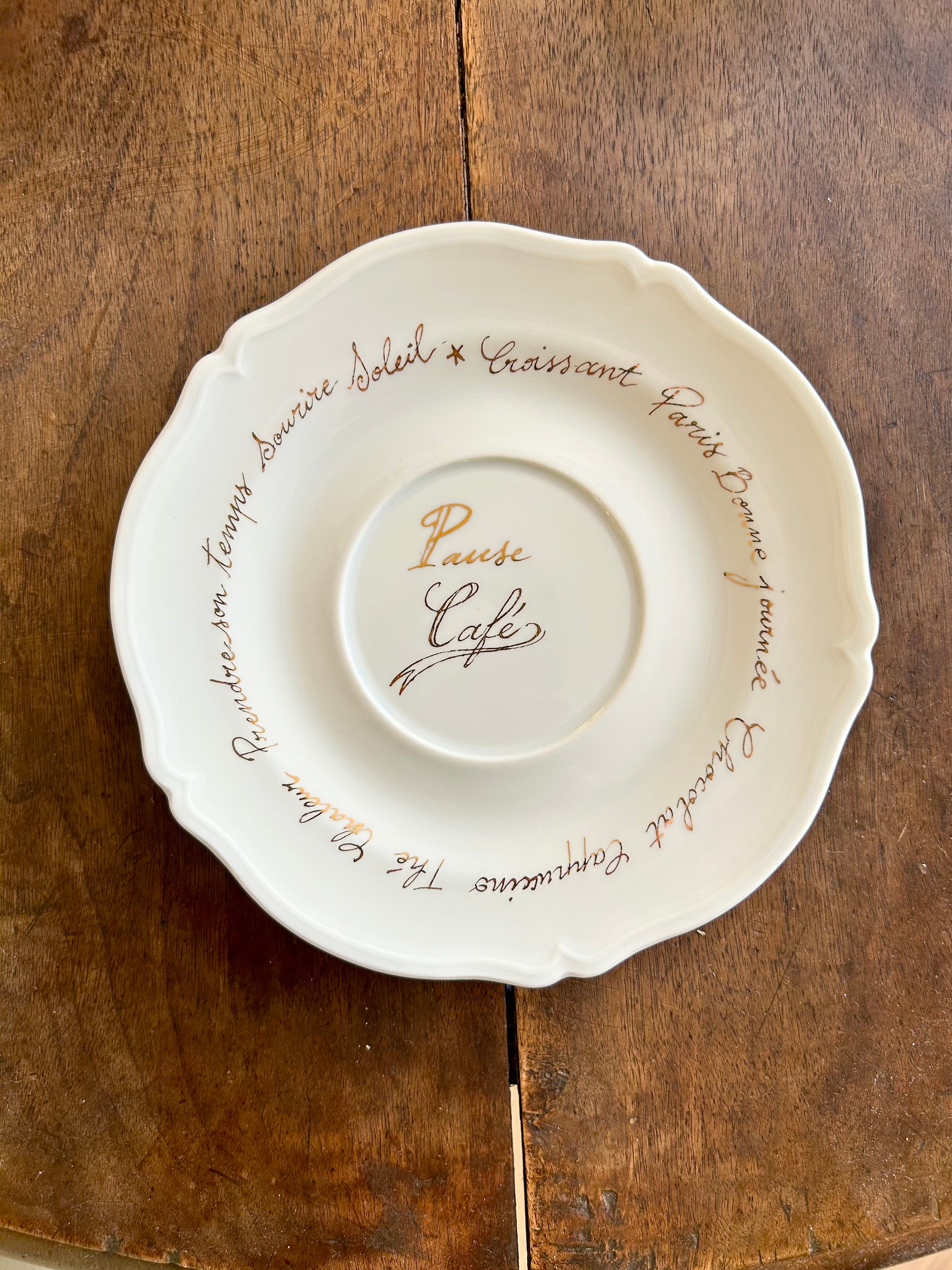 Petite assiette « Pause café » N°0482