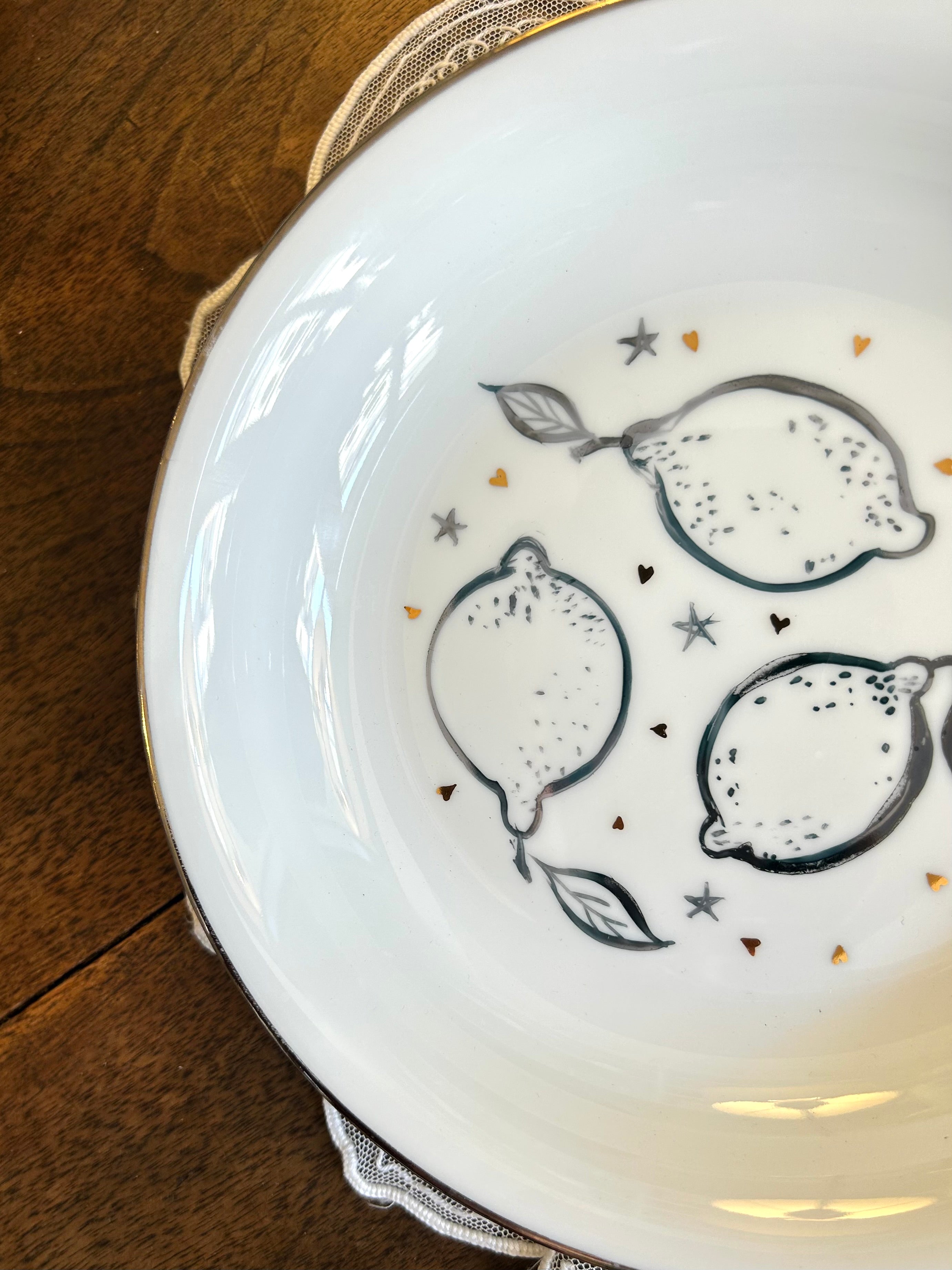 Assiette creuse « Citrons » N°0557