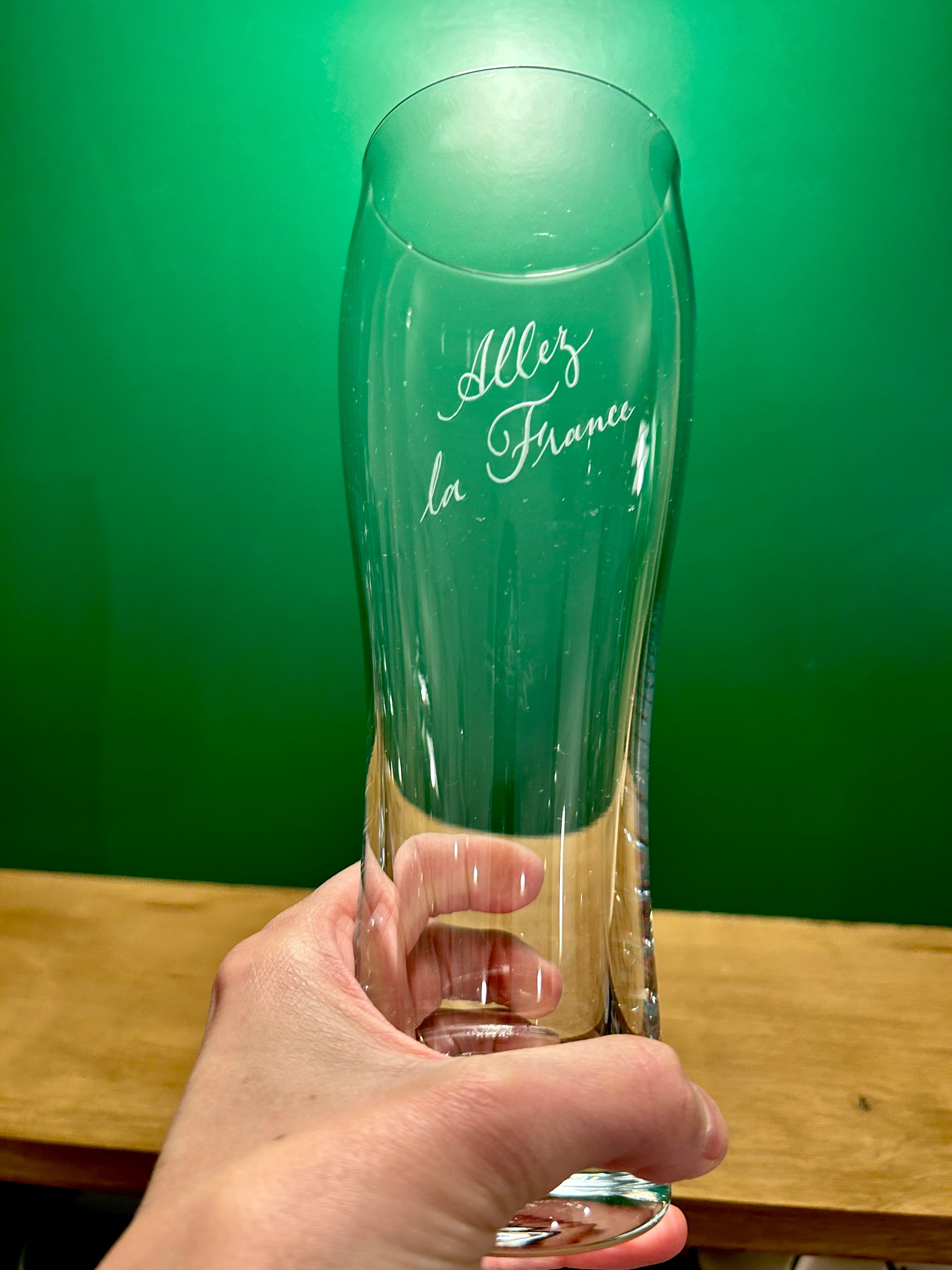 Duo verres à bière "Allez la France" N°0099