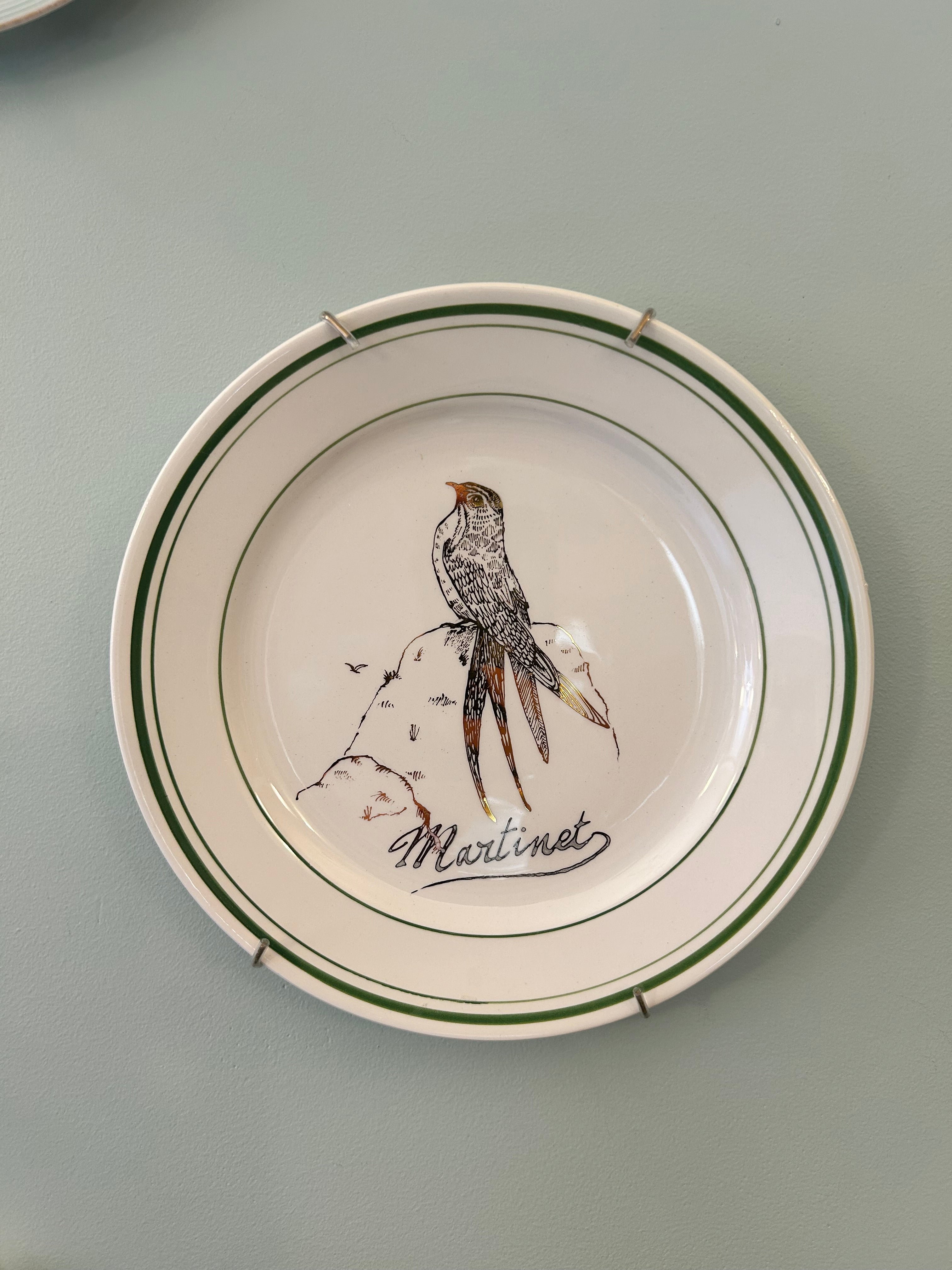 Assiette plate « Martinet » N°0050