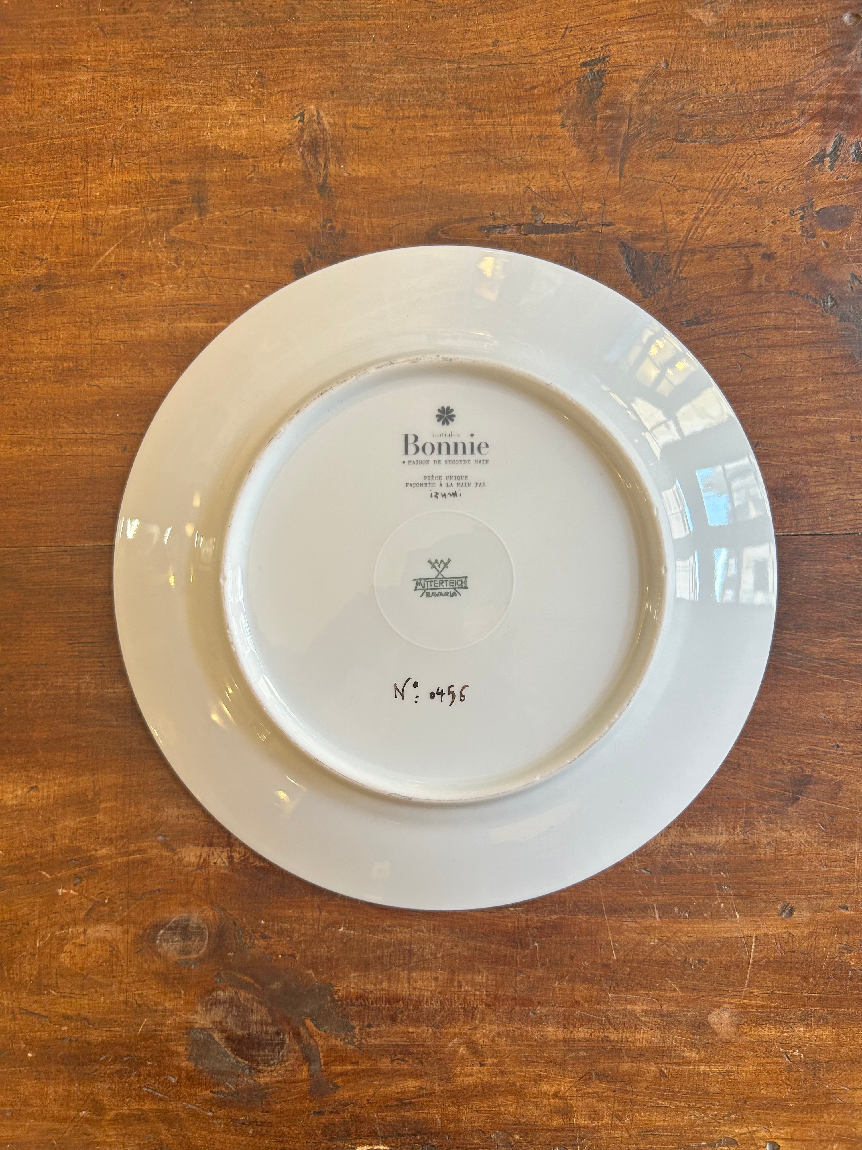 Petite assiette « Cœur Amour » N°0456