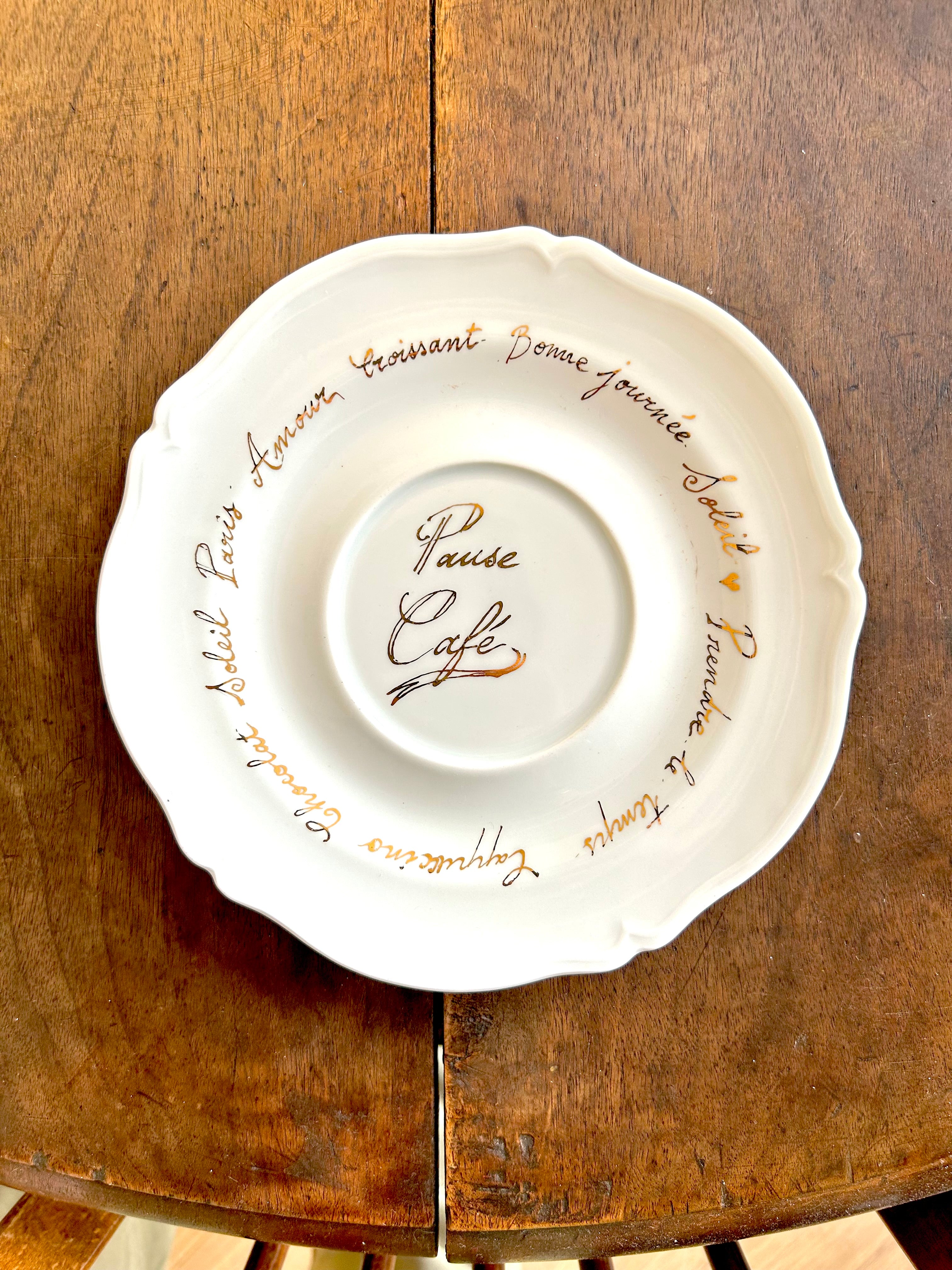 Petite assiette « Pause café » N°0483
