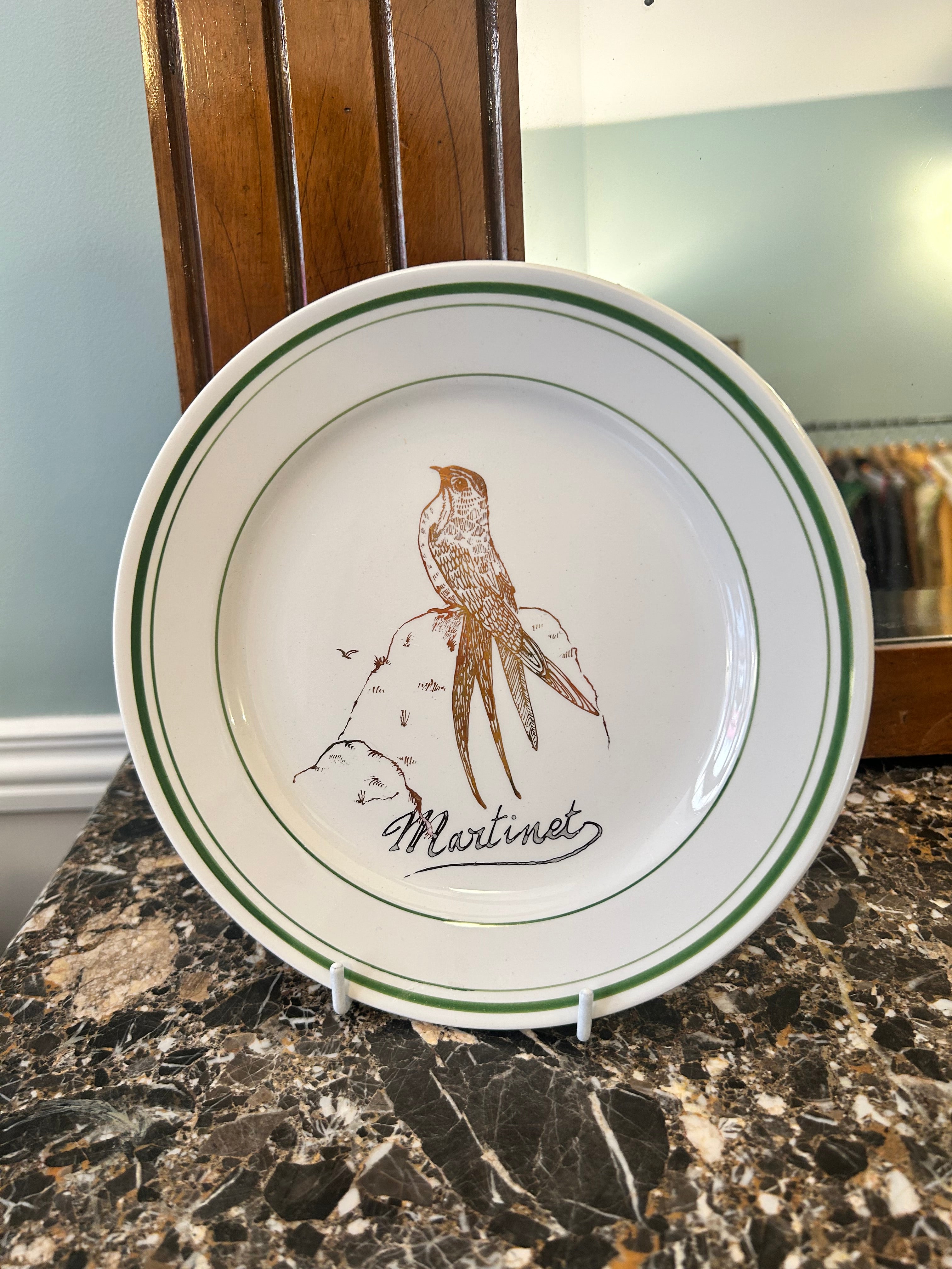 Assiette plate « Martinet » N°0050