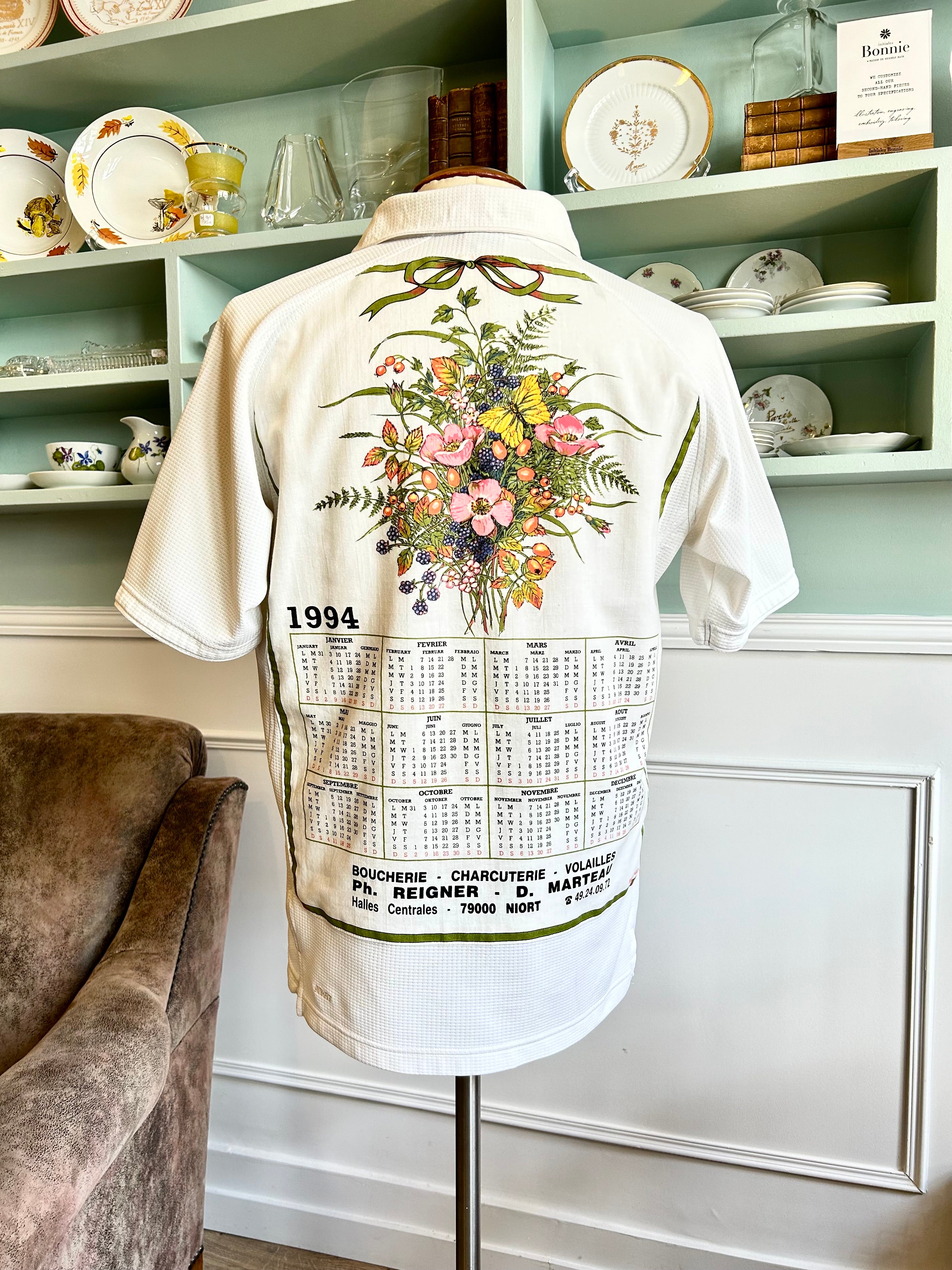 Polo « Bouquet papillon » Calendrier 1994 - N°0177