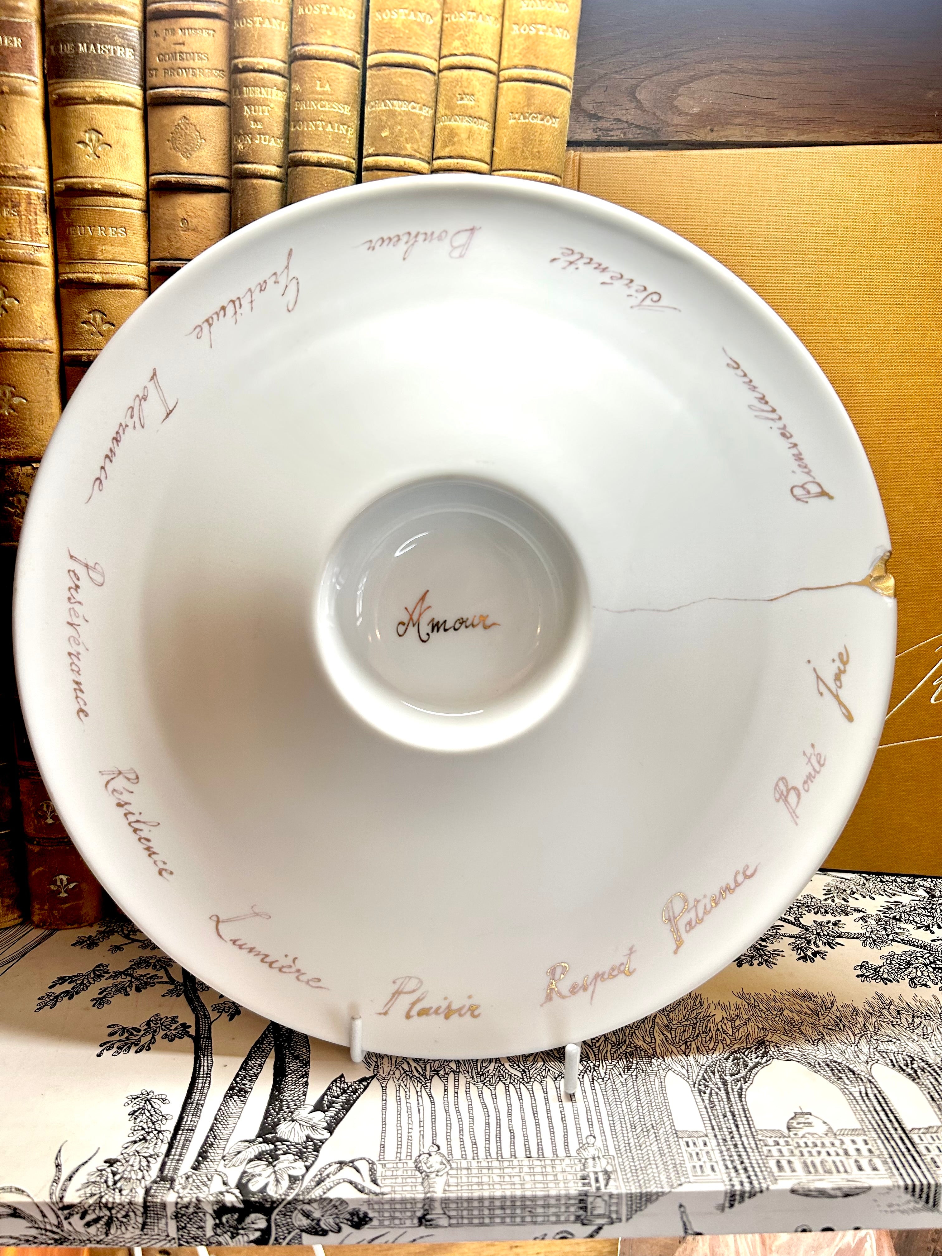 Assiette de présentation du restaurant La Tour d’Argent - N°0007