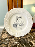 Petite assiette « Chat parisien » N°0555