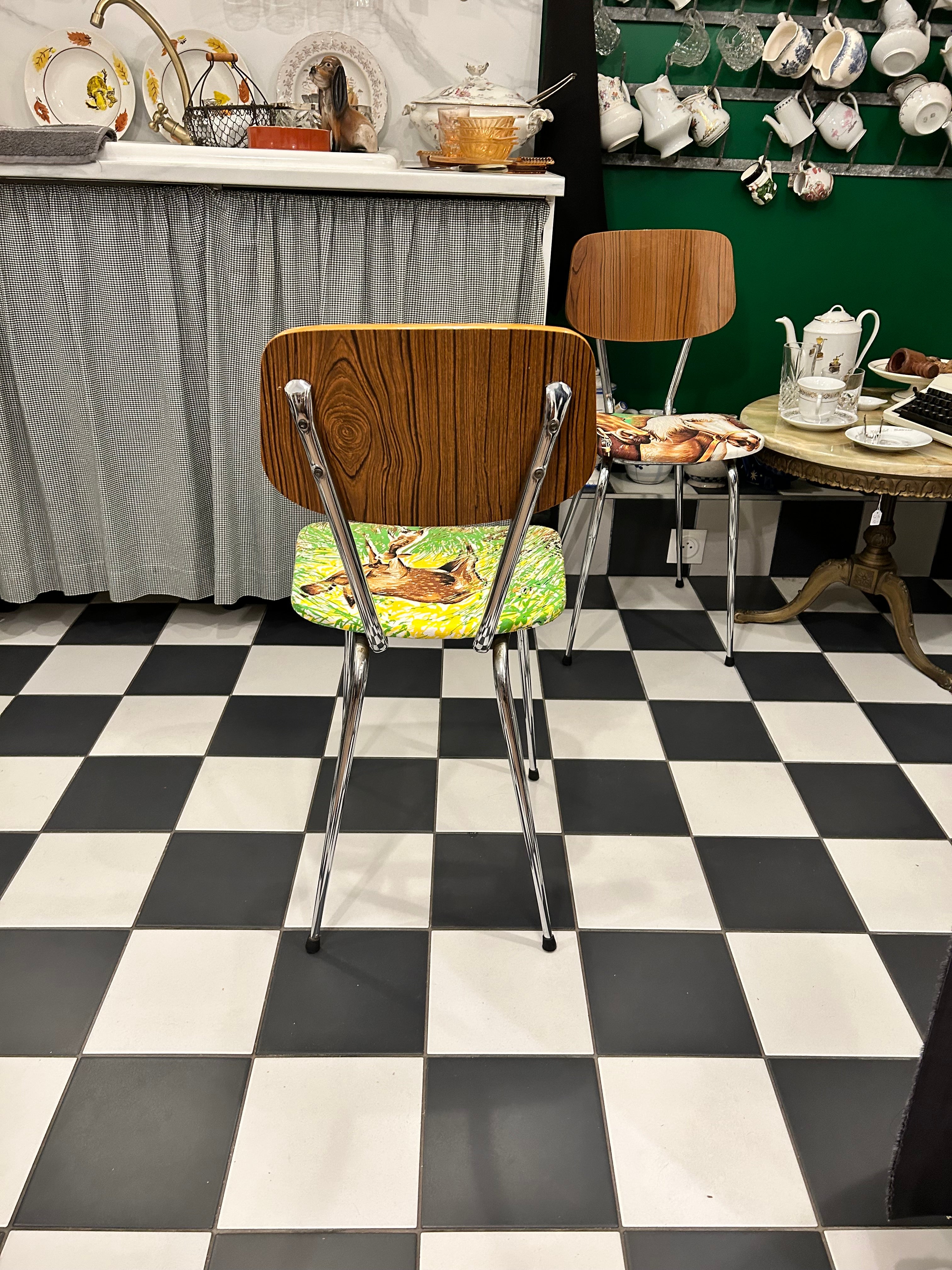 Chaise Formica « Faons » N°0004