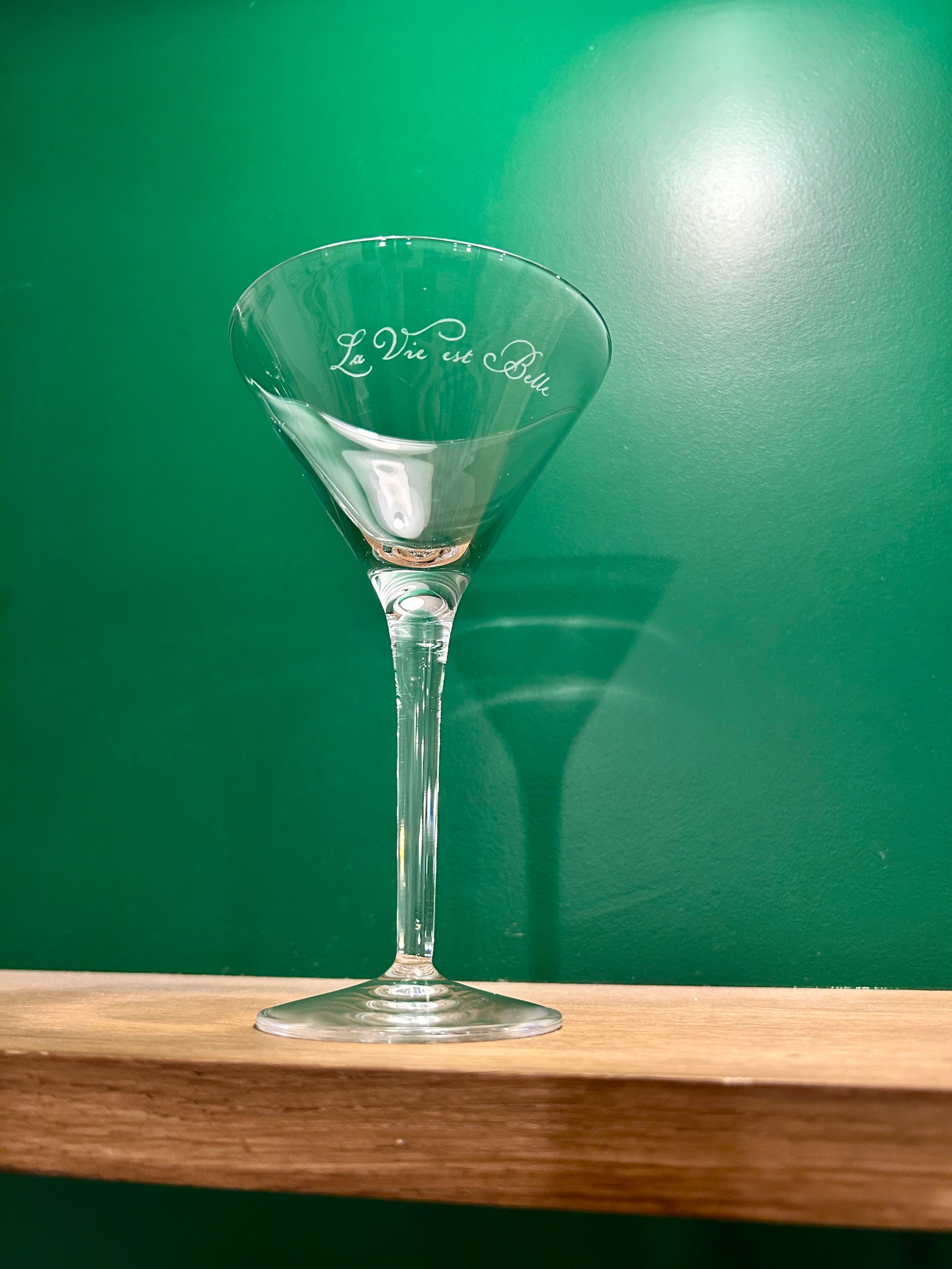 Duo verres cocktail « La vie est Belle » N°0007