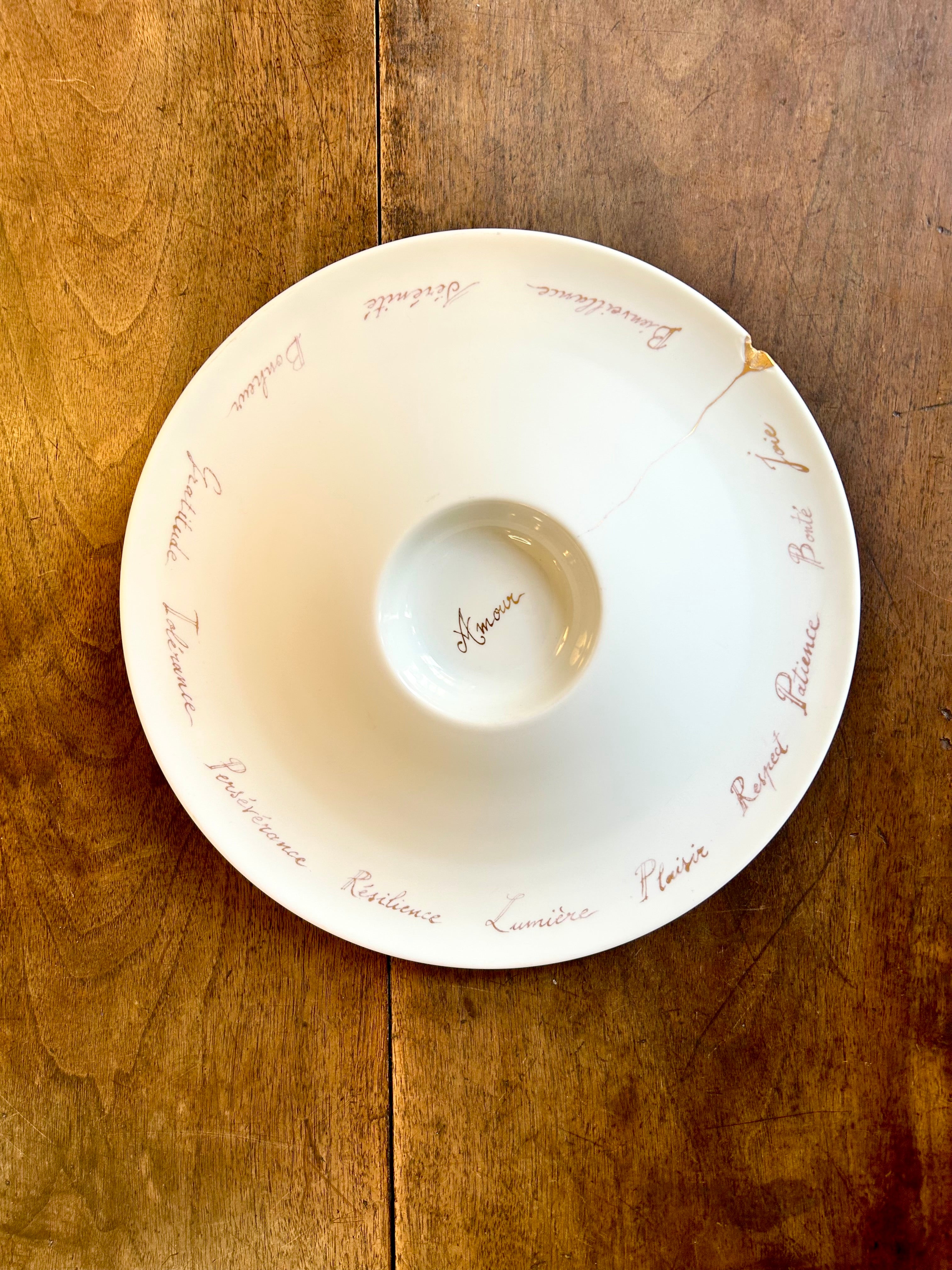 Assiette de présentation du restaurant La Tour d’Argent - N°0007
