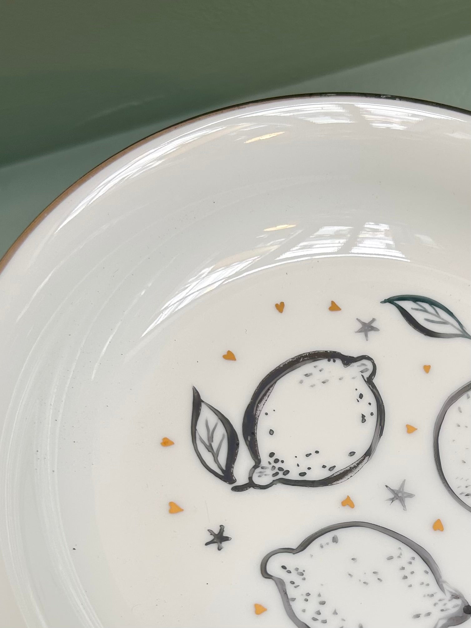 Assiette creuse « Citrons » N°0557