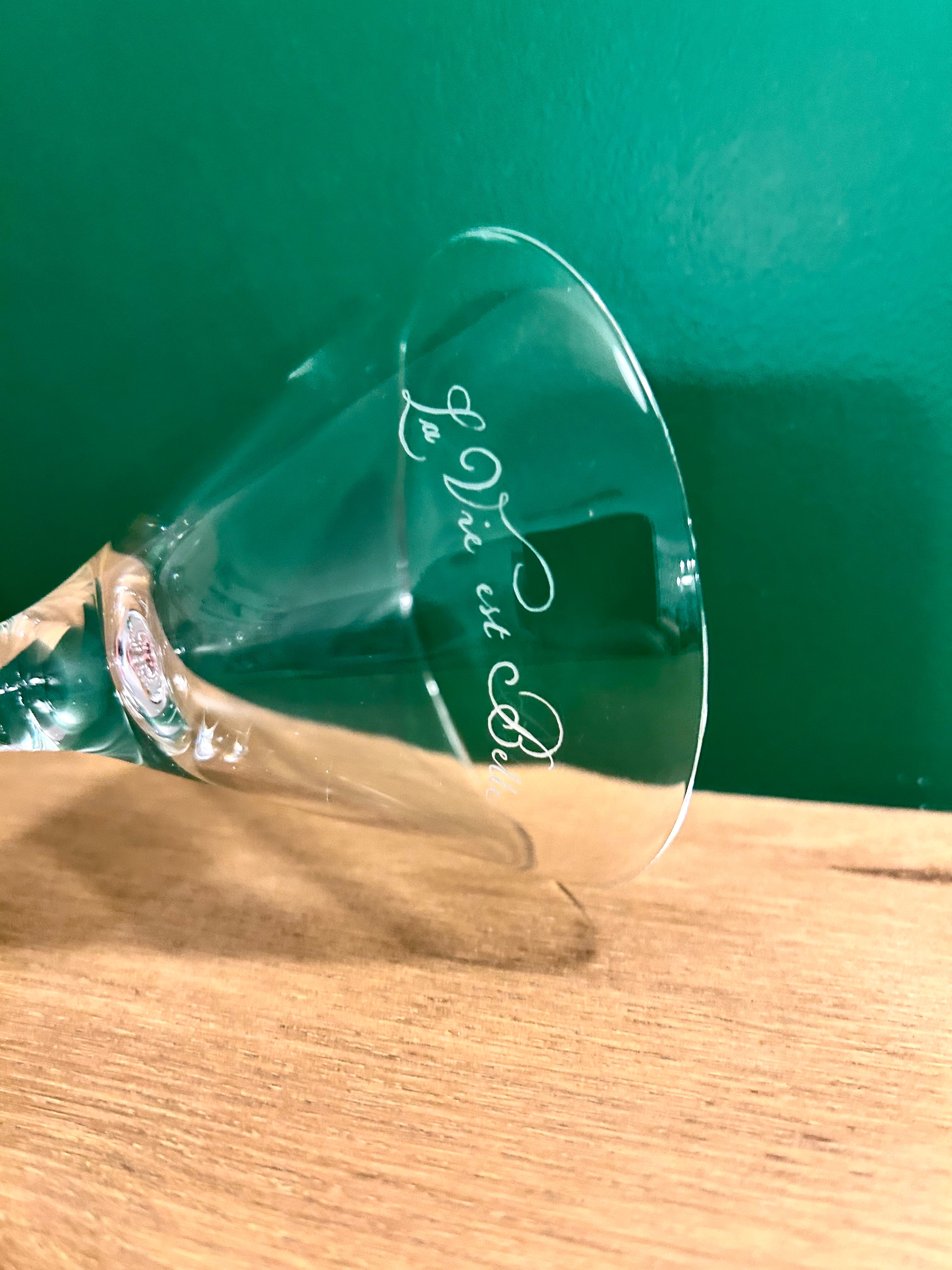 Duo verres cocktail « La vie est Belle » N°0007