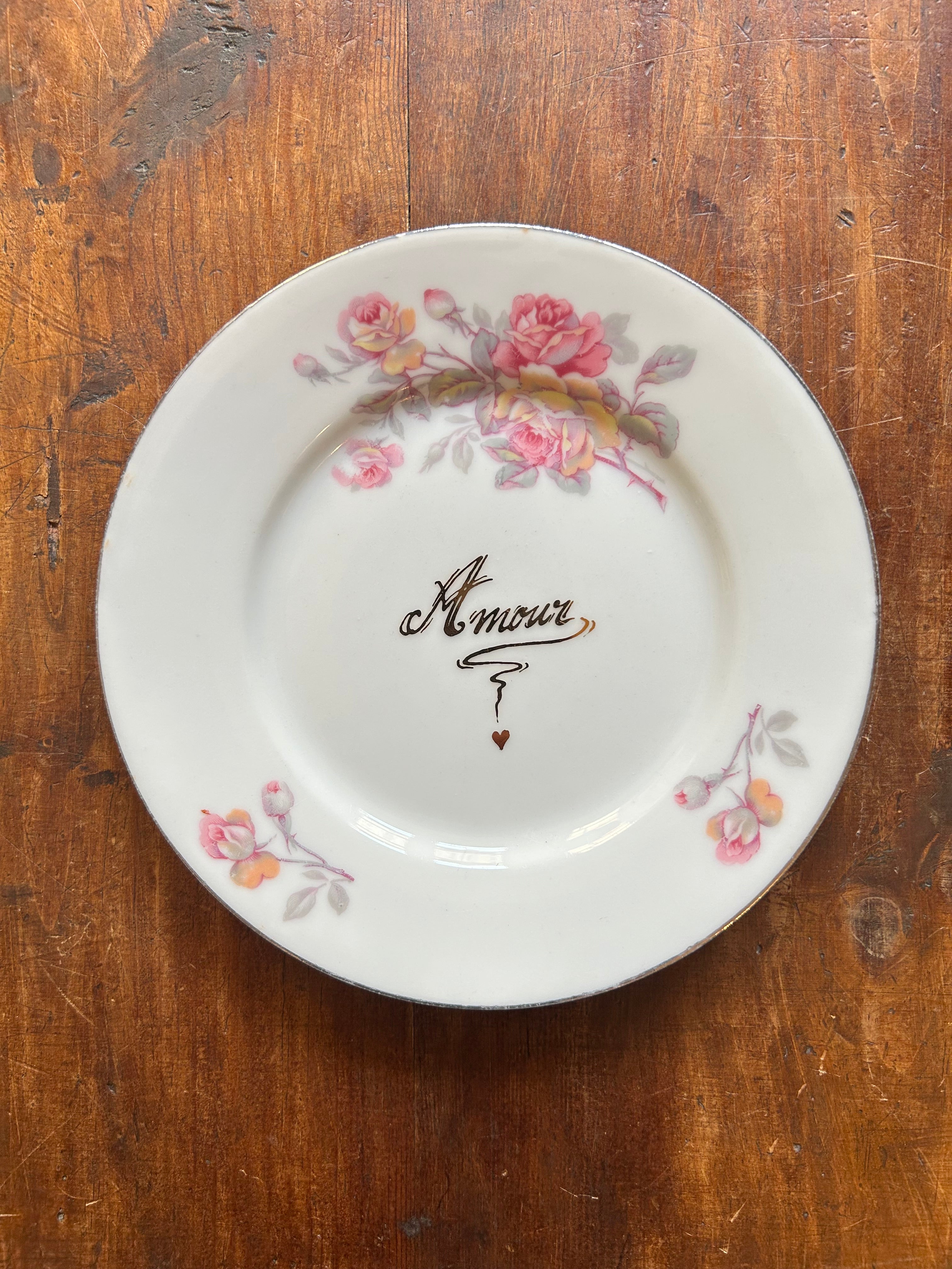Petite assiette « Amour » N°0422