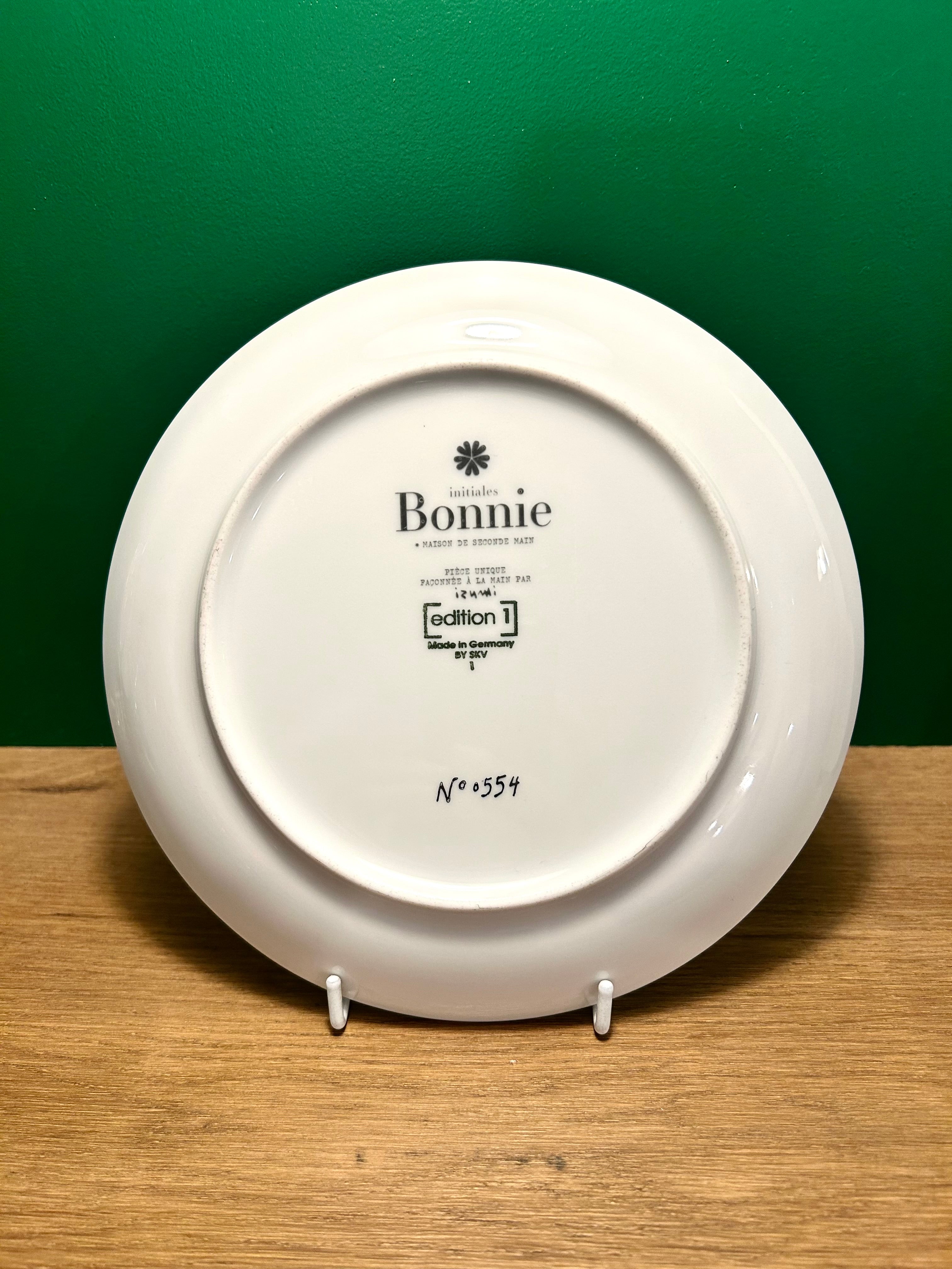 Petite assiette « Chat À la tienne ! » N°0554