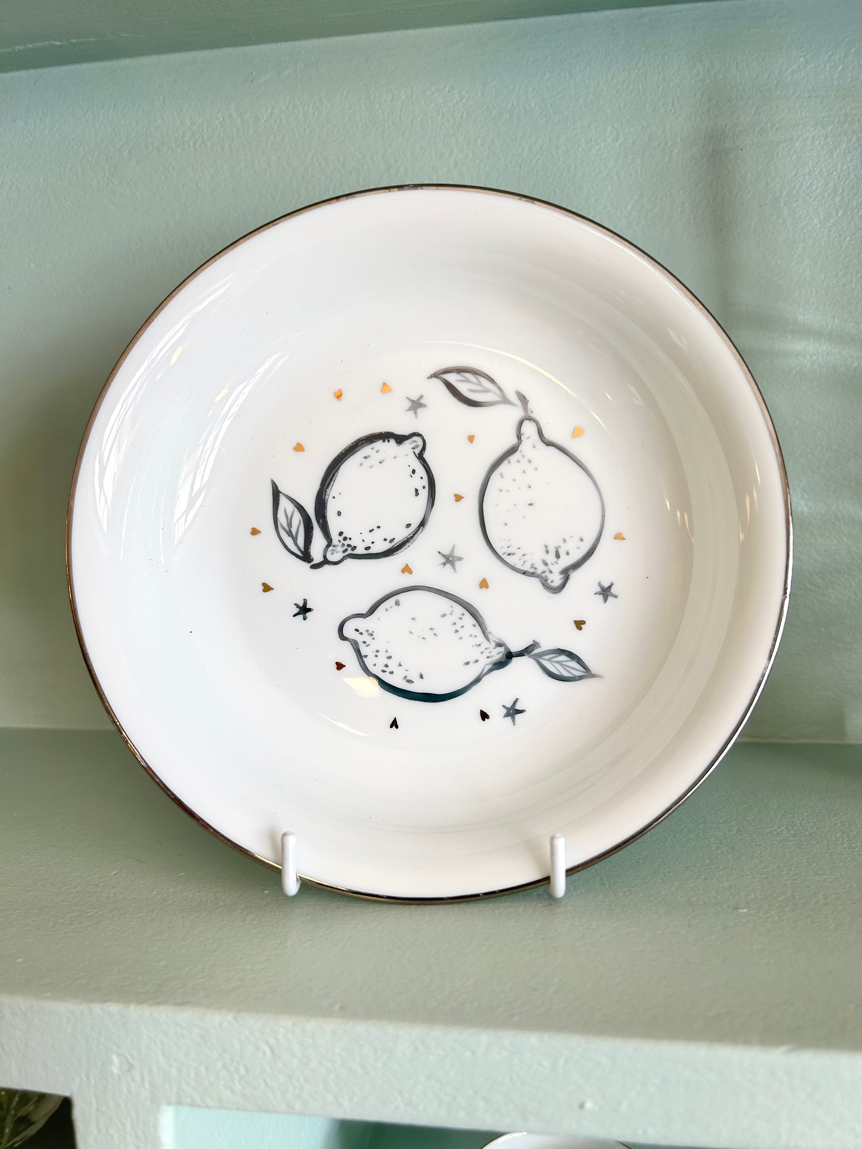 Assiette creuse « Citrons » N°0557
