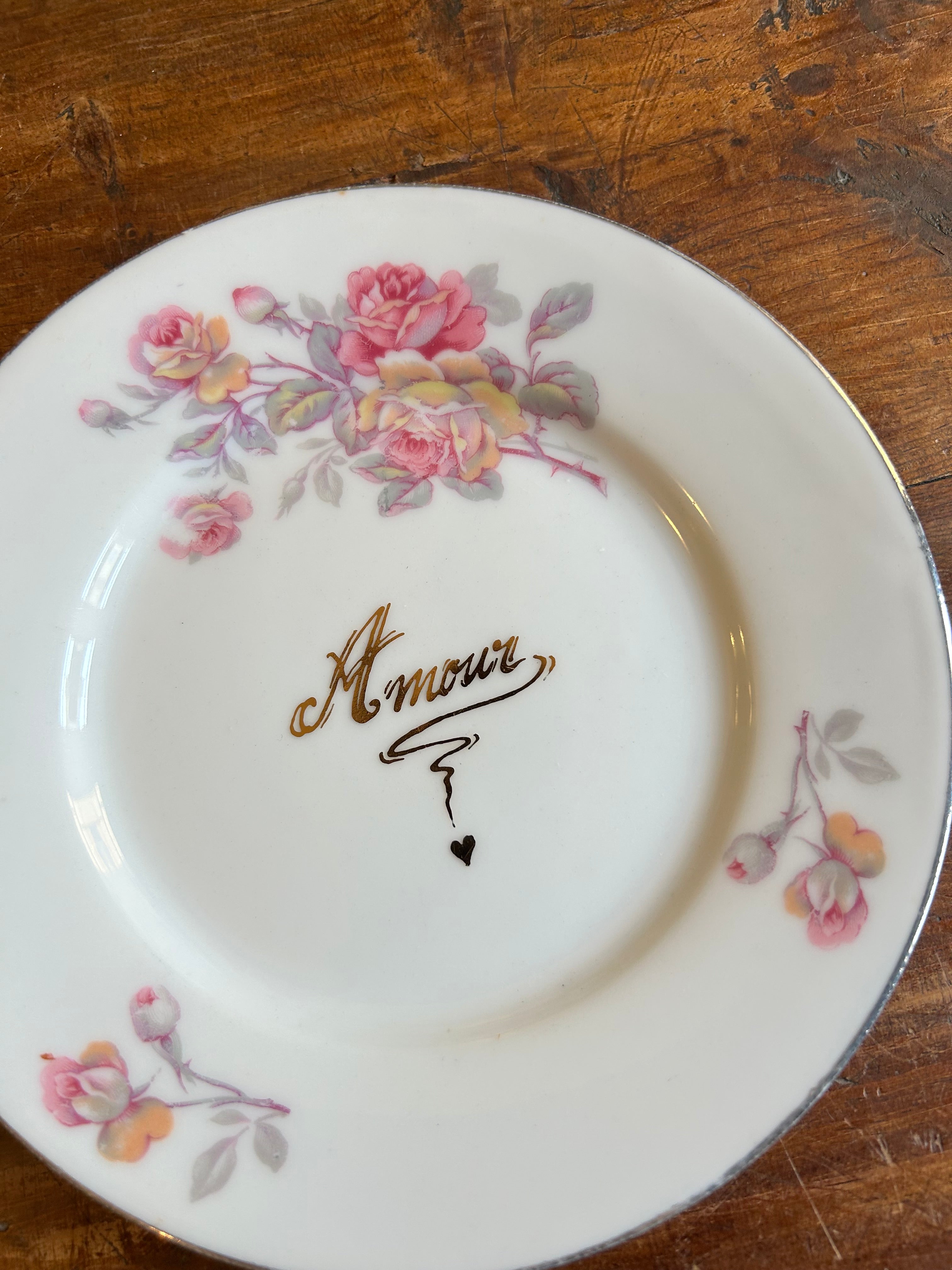 Petite assiette « Amour » N°0422
