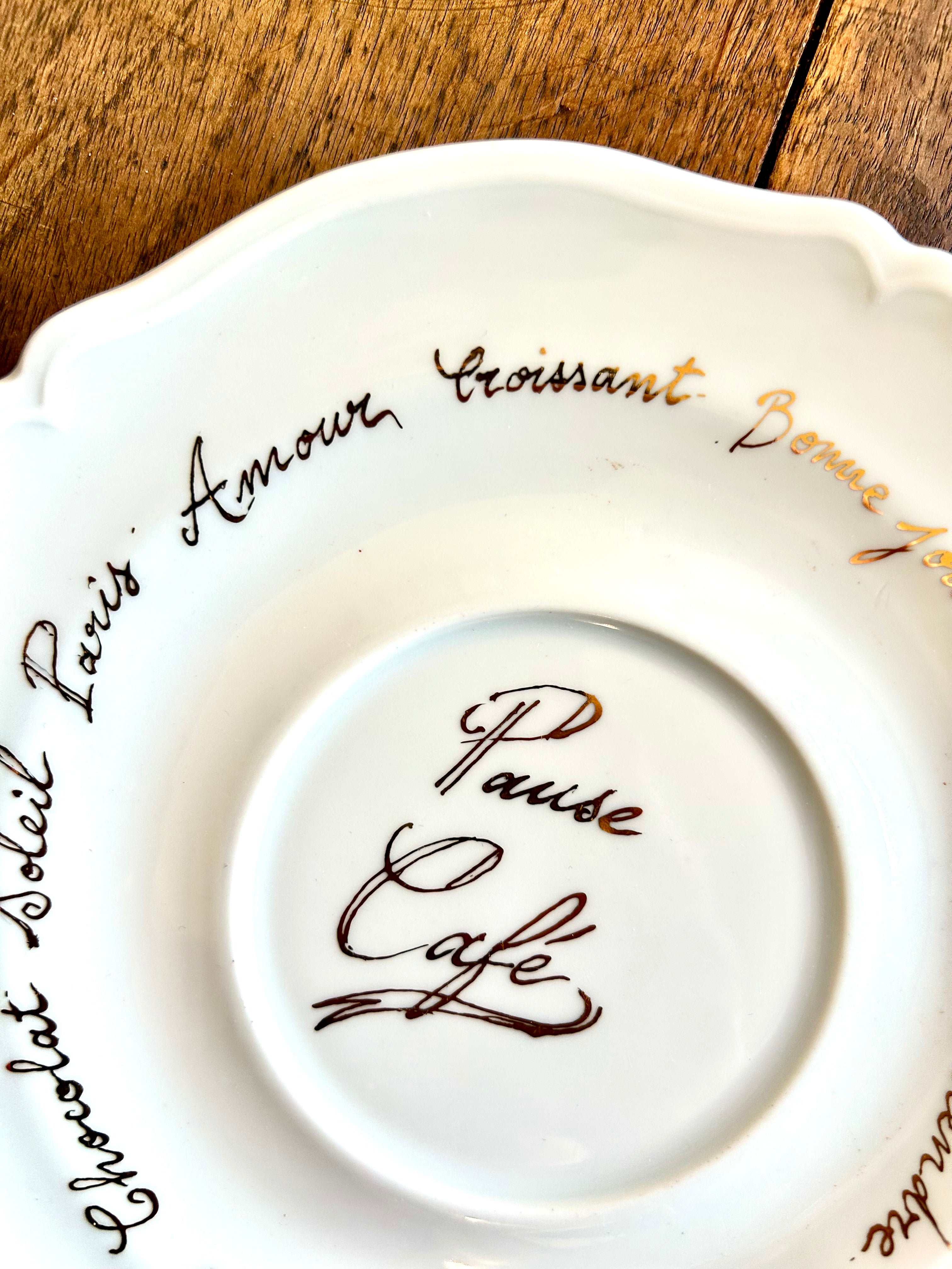 Petite assiette « Pause café » N°0483