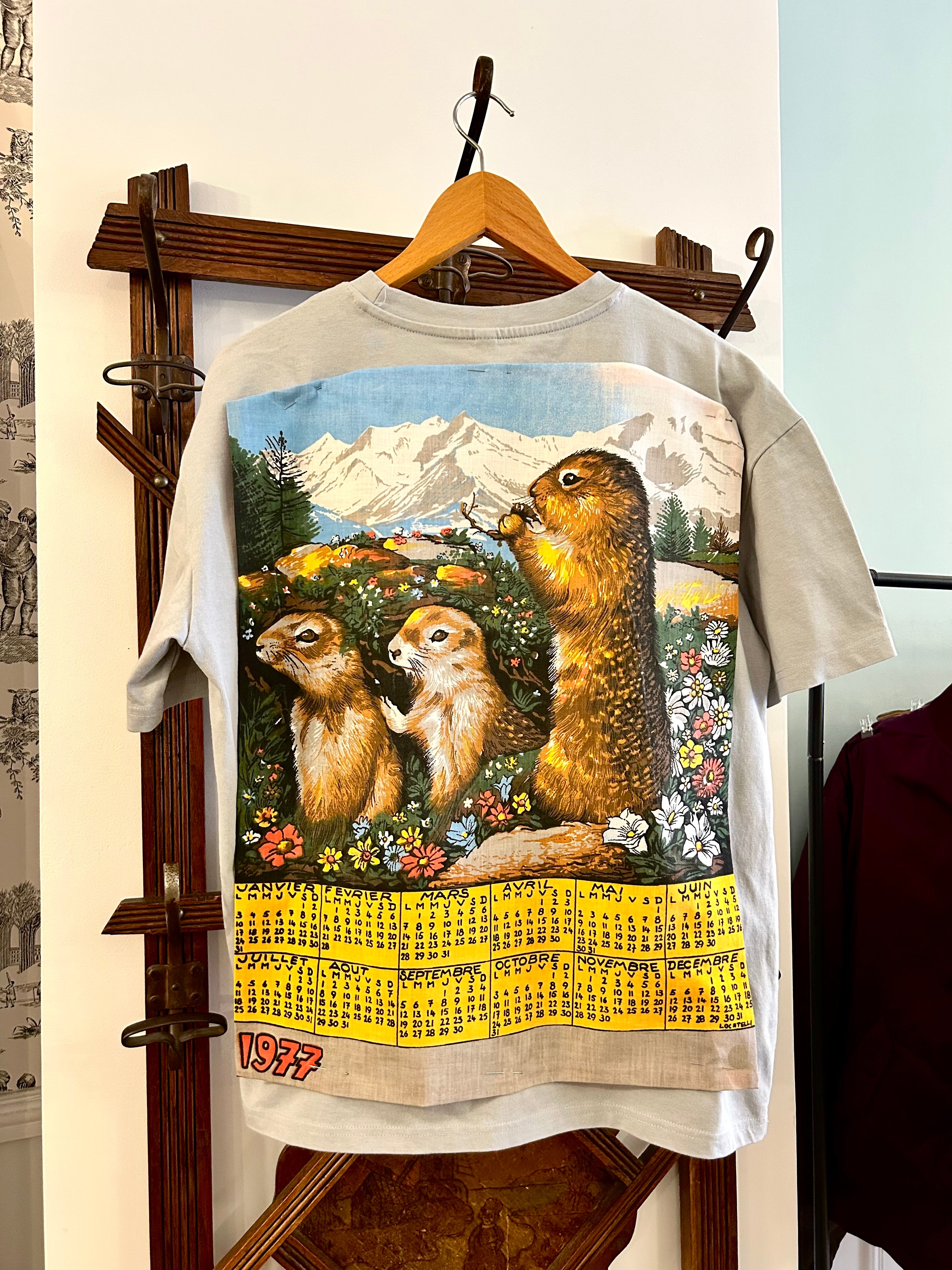 T-shirt « Les marmottes » Calendrier 1977 - Précommande