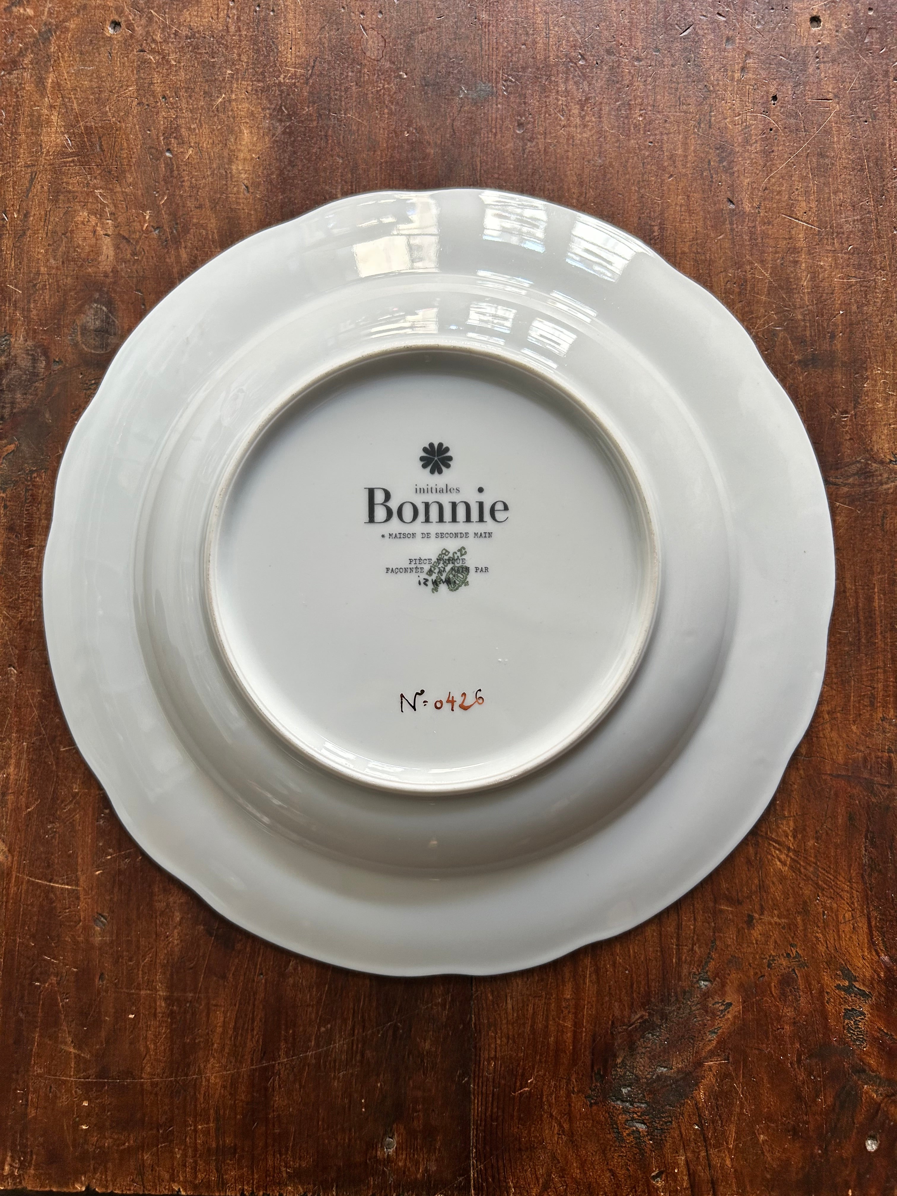 Assiette creuse « Amour indéfectible » N°0426