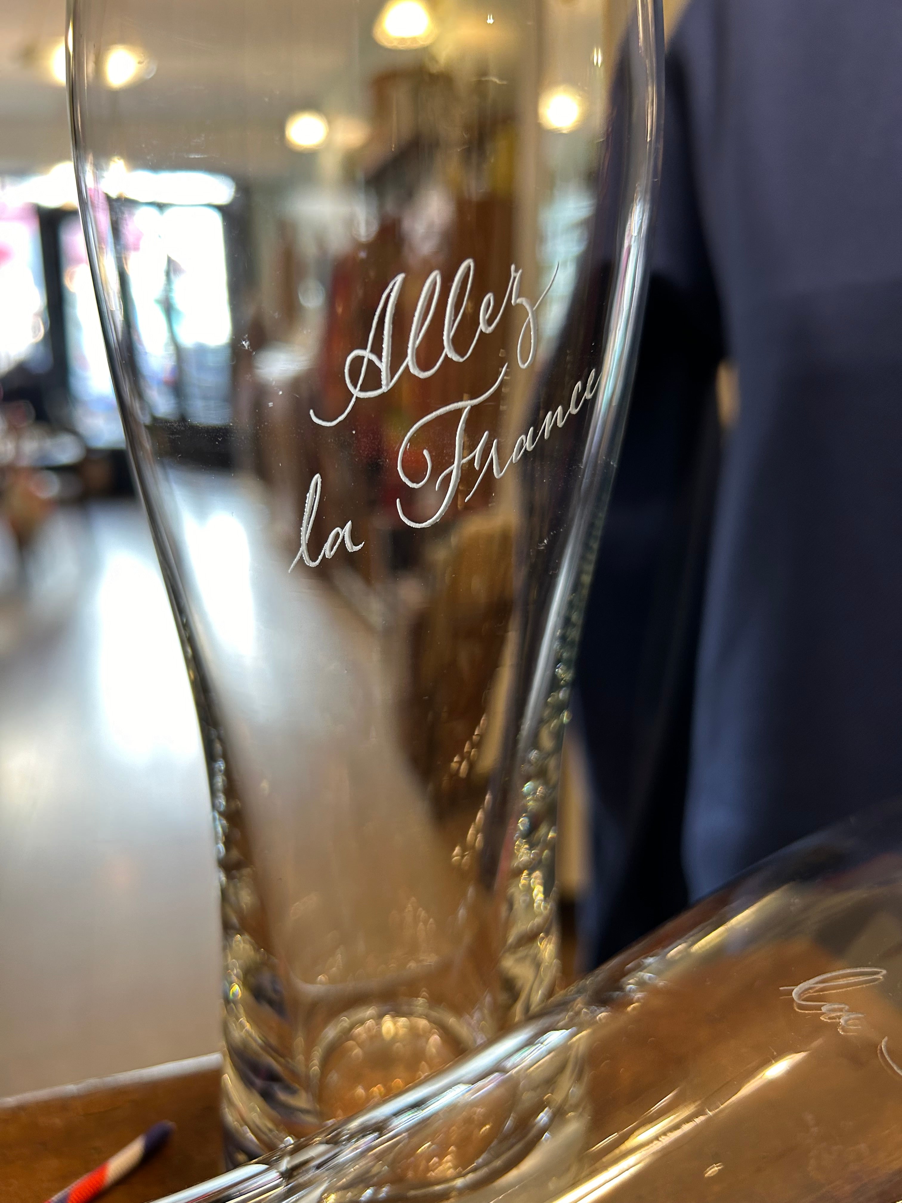 Duo verres à bière "Allez la France" N°0099