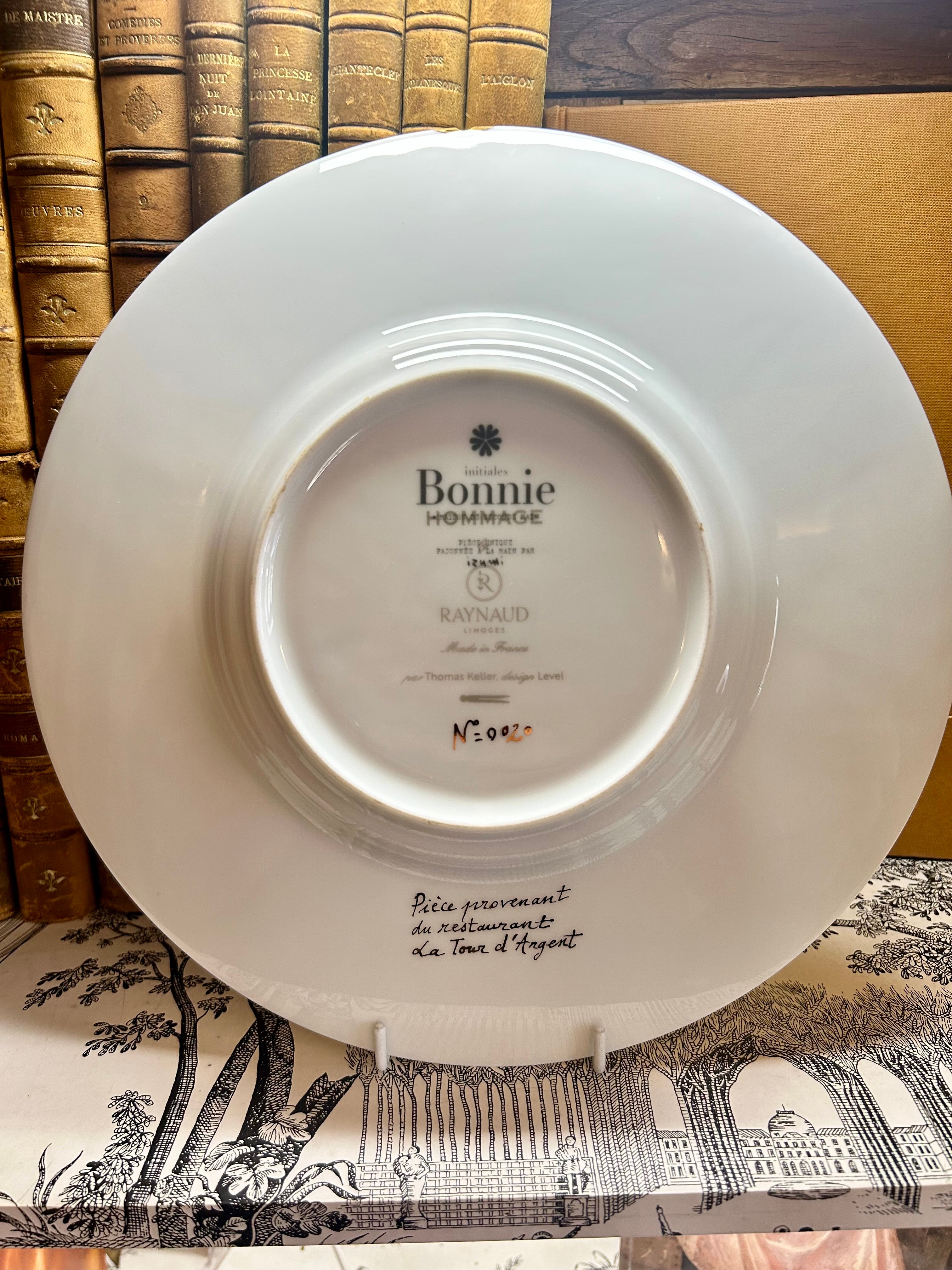 Assiette creuse du restaurant La Tour d’Argent - N°0020