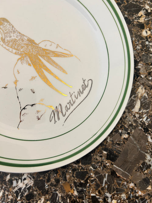 Assiette plate « Martinet » N°0050